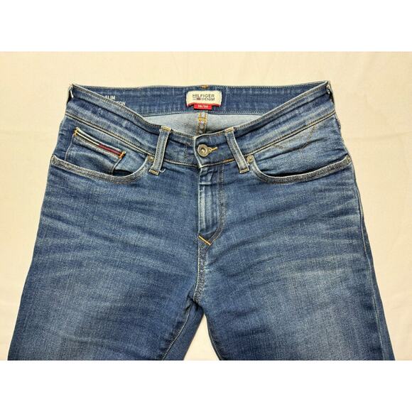 Tommy Hilfiger Men's Slim Scanton Tapered Leg Blue Denim Jeans - Size 28x29 - Picture 6 of 11